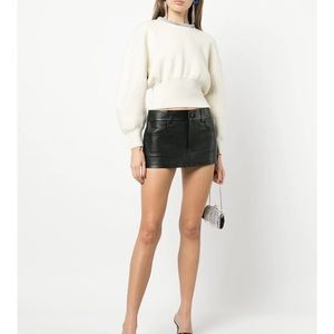 NWOT Alexander Wang - Cashmere - Crystal Trim Pullover Ivory